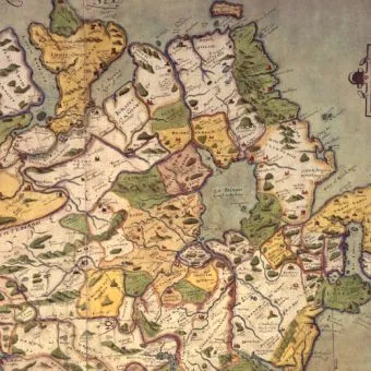 Section of an early-Modern Irish map